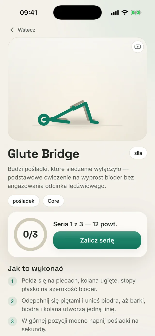 Ekran Kallen: instrukcja ćwiczenia z krokami, wskazówkami techniki i dawkowaniem